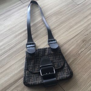 Fendi logo crossbody bag